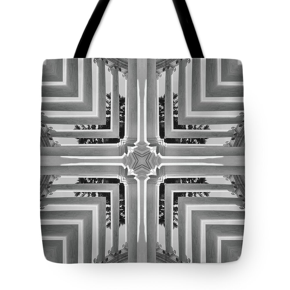 Abstract Columns Tote Bag featuring the photograph Abstract Columns 23 by Mike McGlothlen