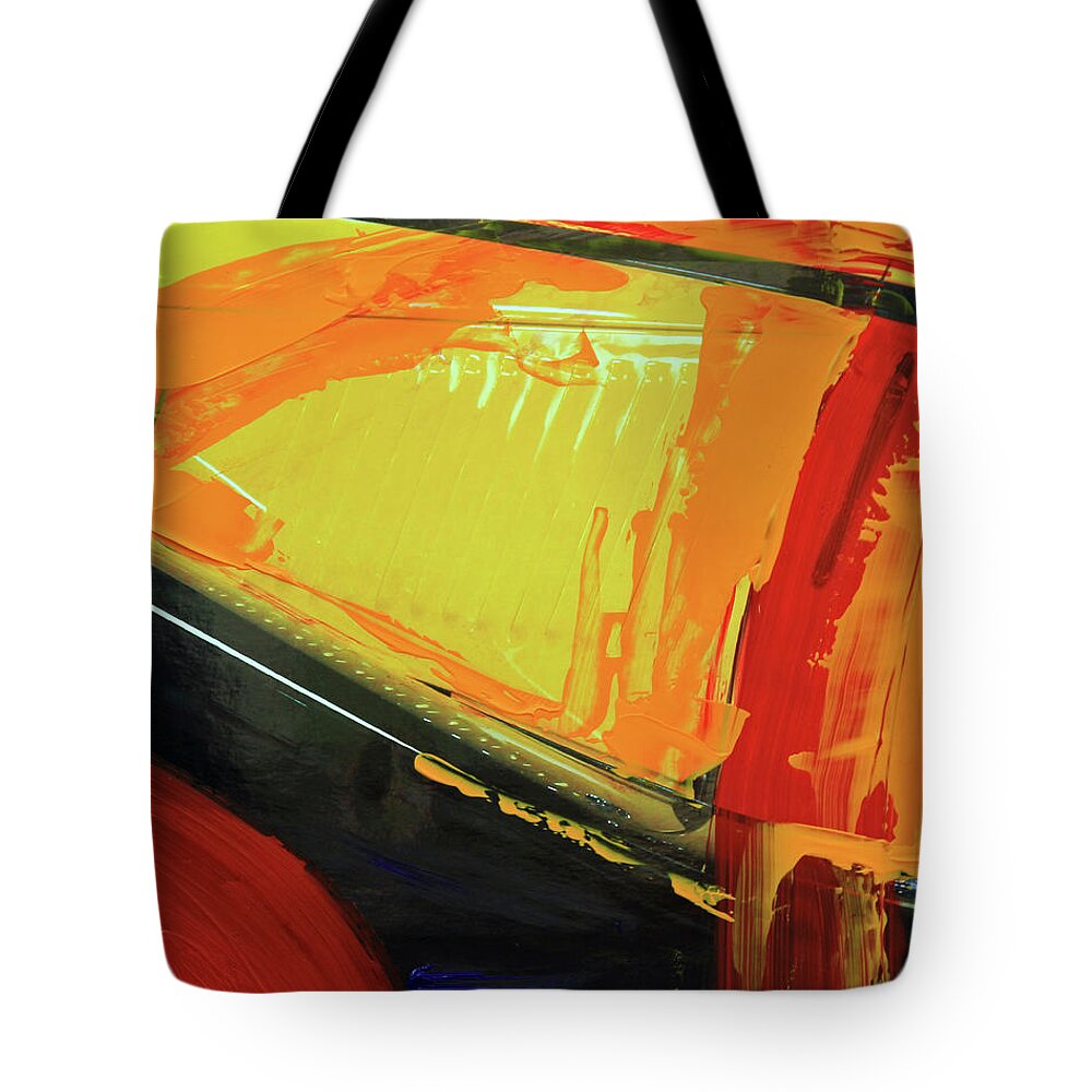 Abstract Art Tote Bag featuring the mixed media ABSTRACT COMPOSITION No 2 by Walter Fahmy