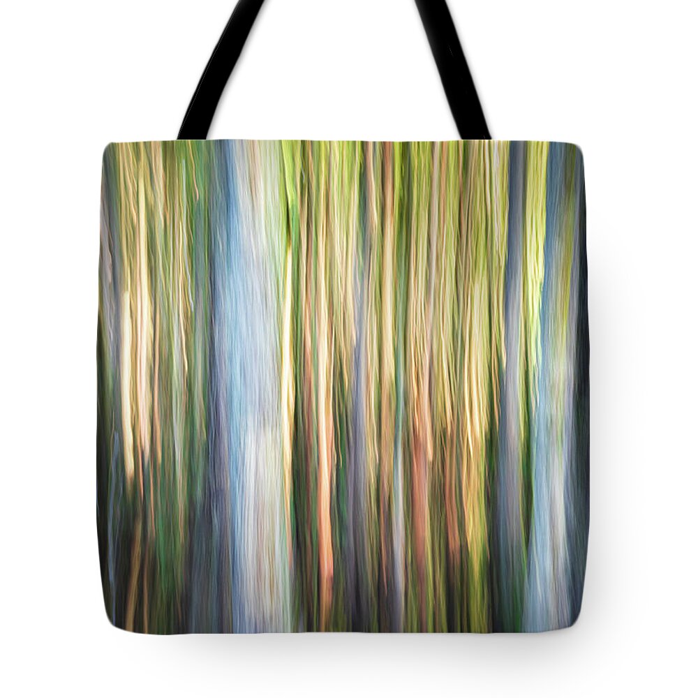 Trees Tote Bag featuring the photograph Abstract Cypress Trees by Jordan Hill