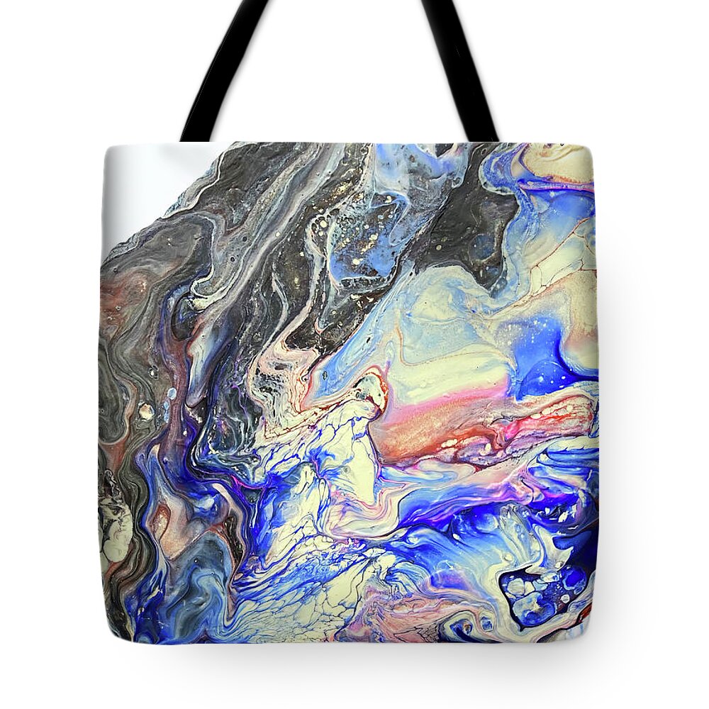 Abstract Expressionism Tote Bag featuring the painting Abstract Expressionism Acrylic Painting Number 25 by A Macarthur Gurmankin