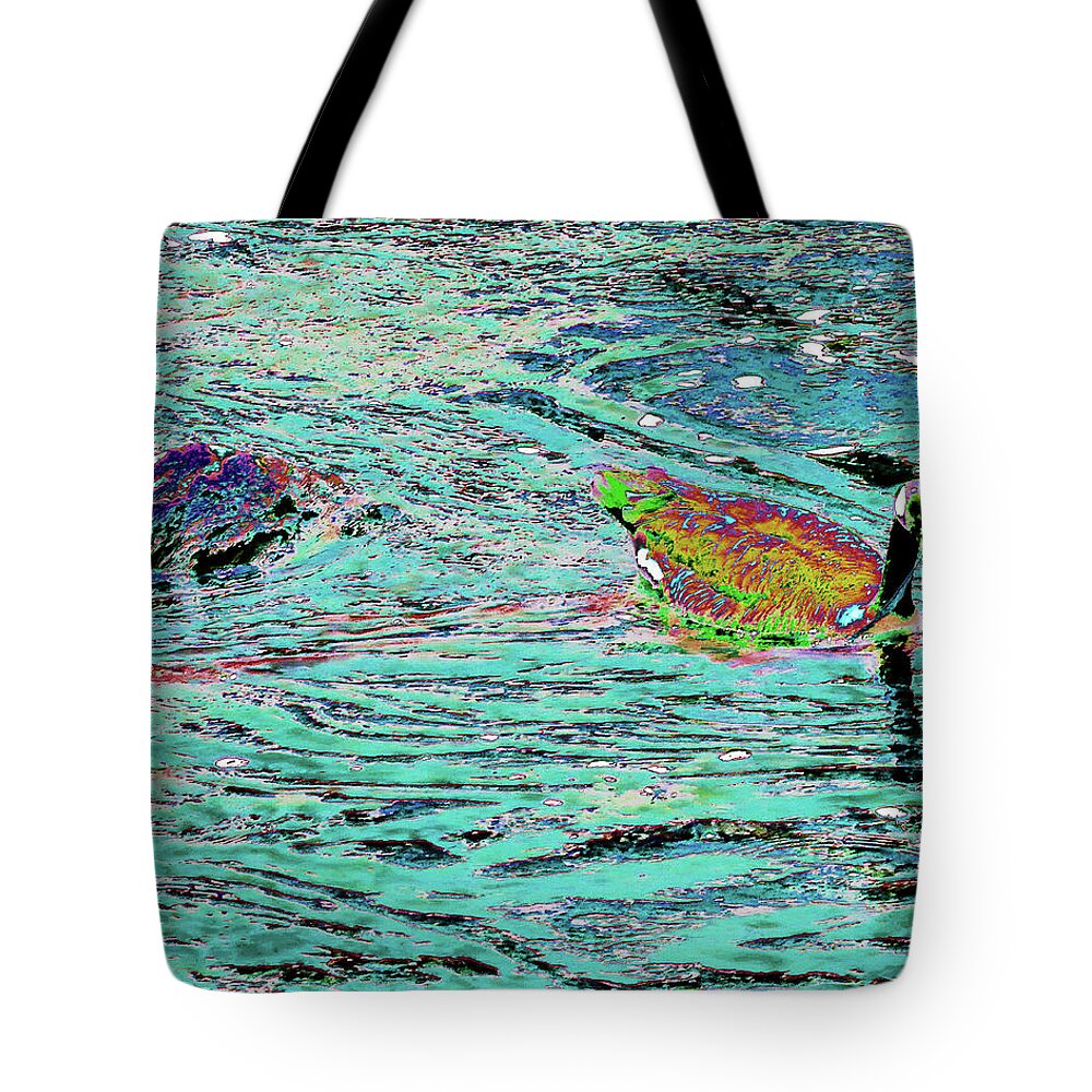 Bird Tote Bag featuring the photograph Abstract Goose Rock by Andrew Lawrence