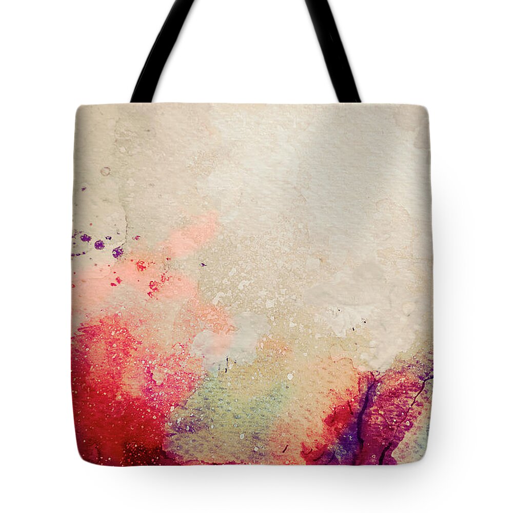 Abstract Tote Bag featuring the painting Abstract Nature by Stella Levi