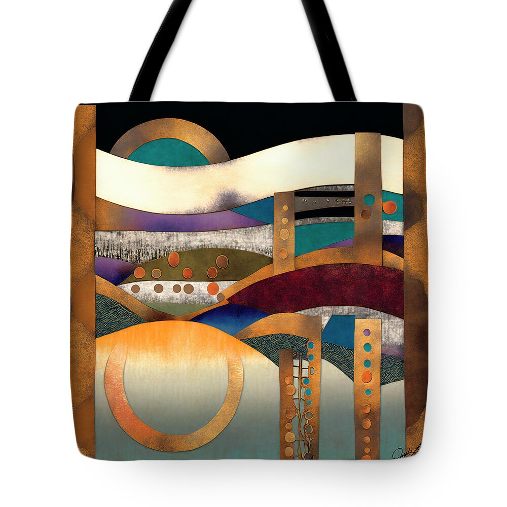 Abstraction Tote Bag featuring the digital art Abstraction 2 by Judi Lynn