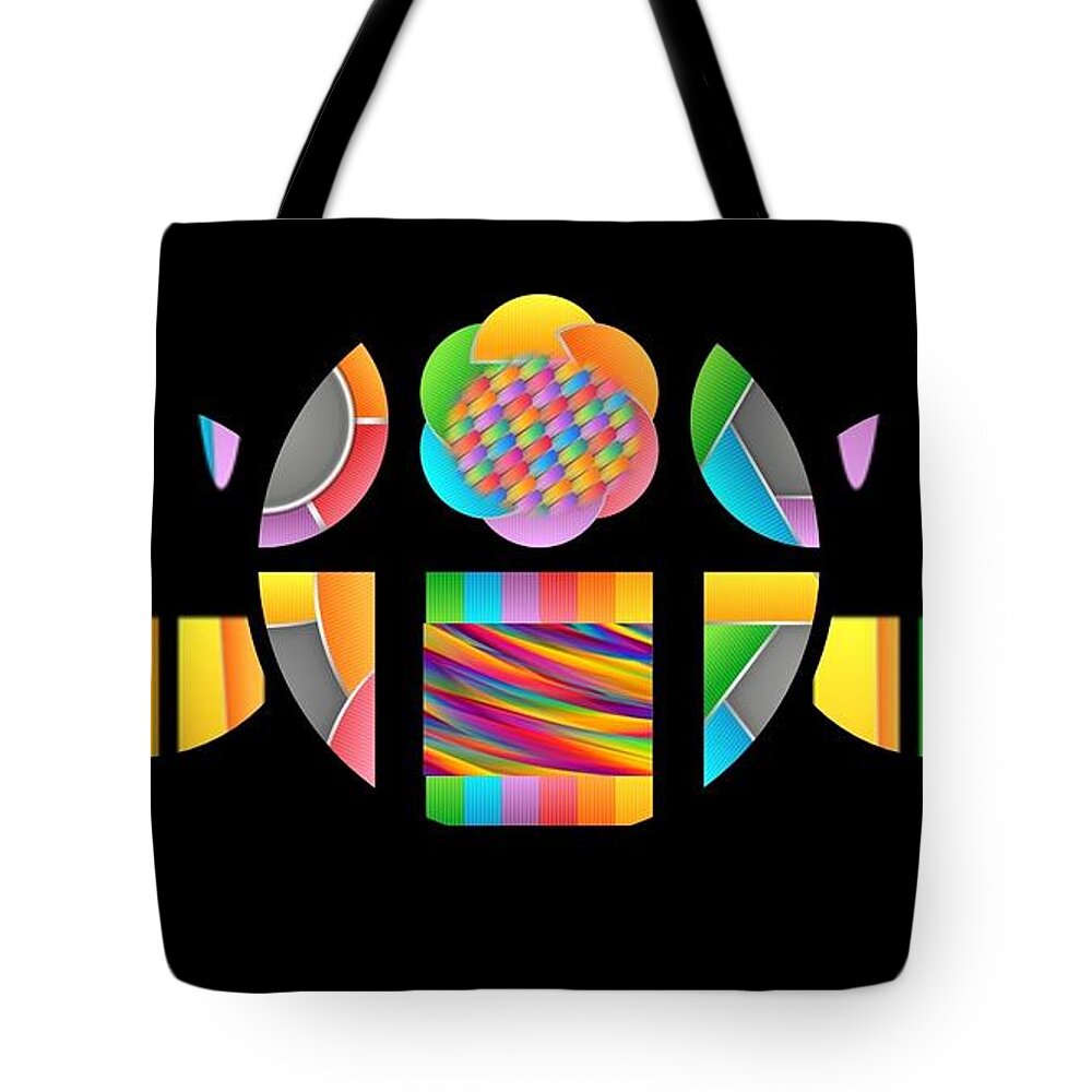 Abstract Tote Bag featuring the digital art Abstraction by Nancy Ayanna Wyatt