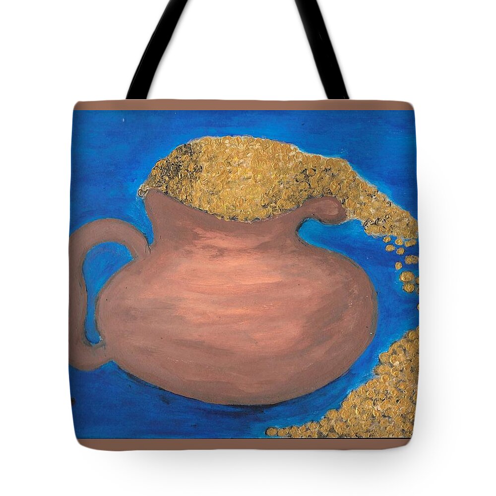 Abundance Tote Bag featuring the painting Abundance by Esoteric Gardens KN