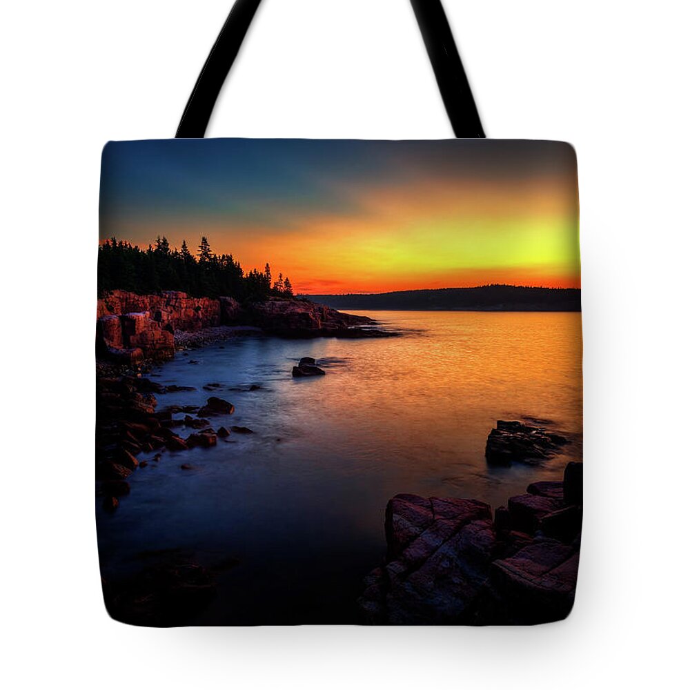 Acadia National Park Tote Bag featuring the photograph Acadia Twilight 1864 by Greg Hartford