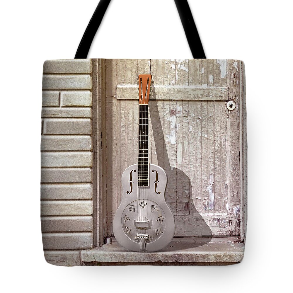 Guitar Tote Bag featuring the photograph Acoustic Life 9 by Mike McGlothlen