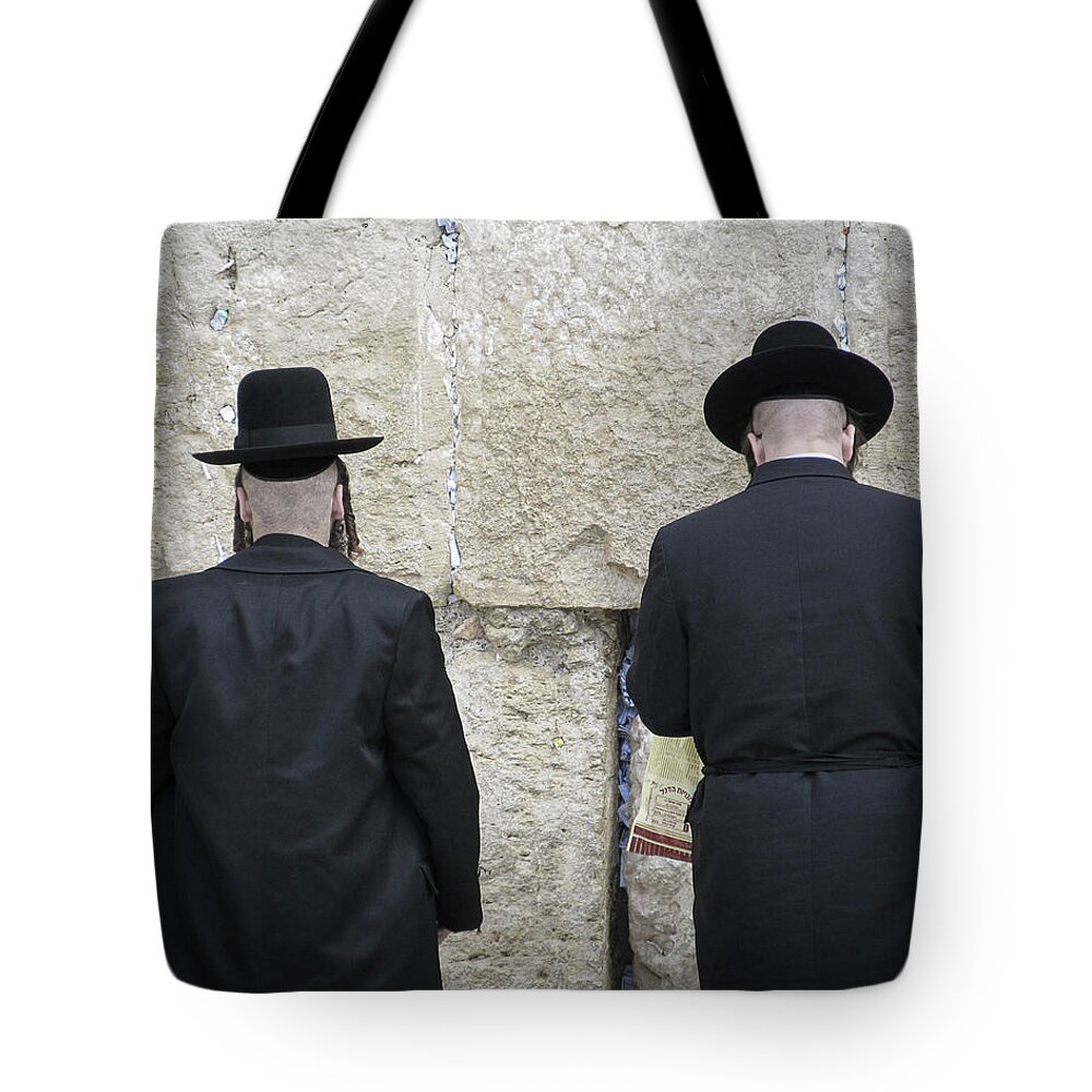 Israel Tote Bag featuring the photograph Adding to the Prayers of Many by M Kathleen Warren