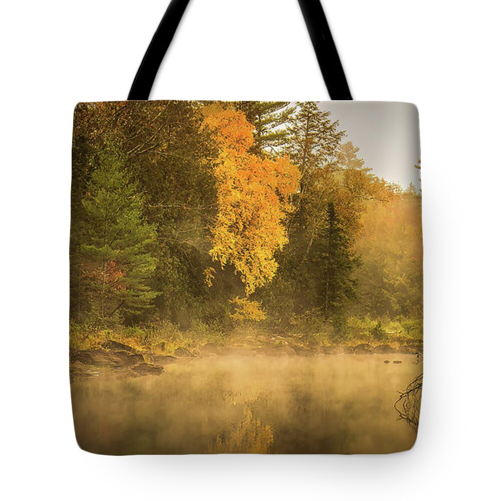Adirondacks Tote Bag featuring the photograph Adirondacks Rich Lake by Ron Long Ltd Photography