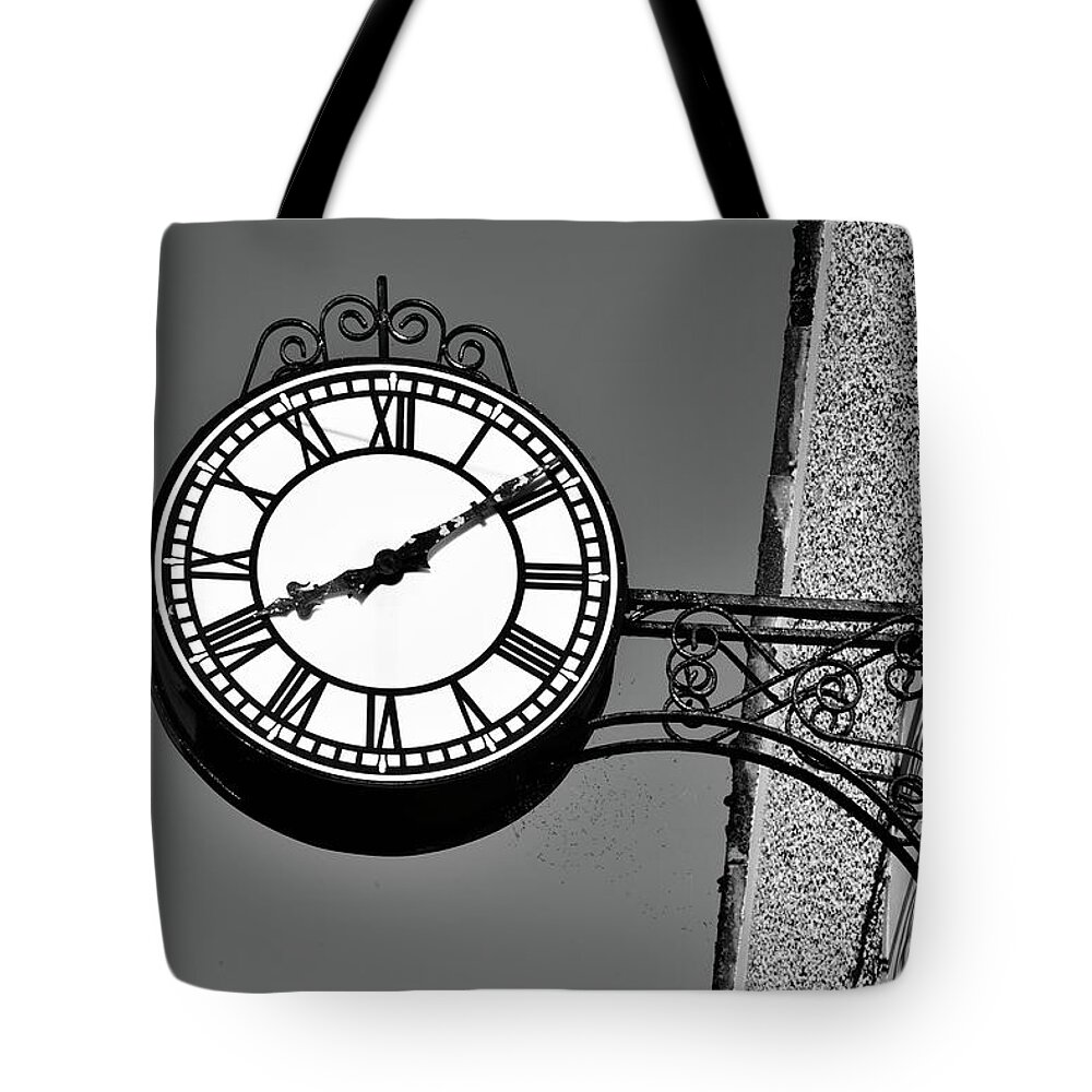 Wall Clock Tote Bag featuring the photograph After Eight by Neil R Finlay