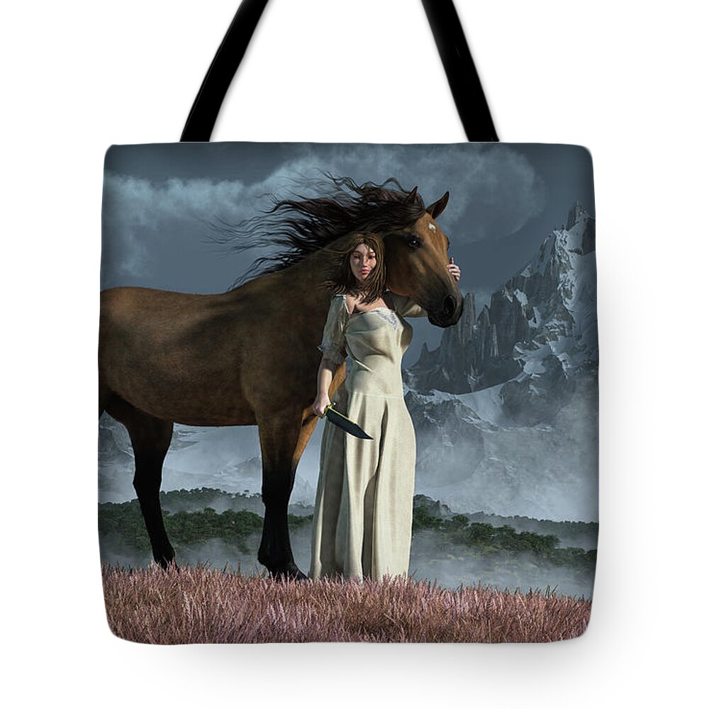 After The Storm Tote Bag featuring the digital art After the Storm by Daniel Eskridge