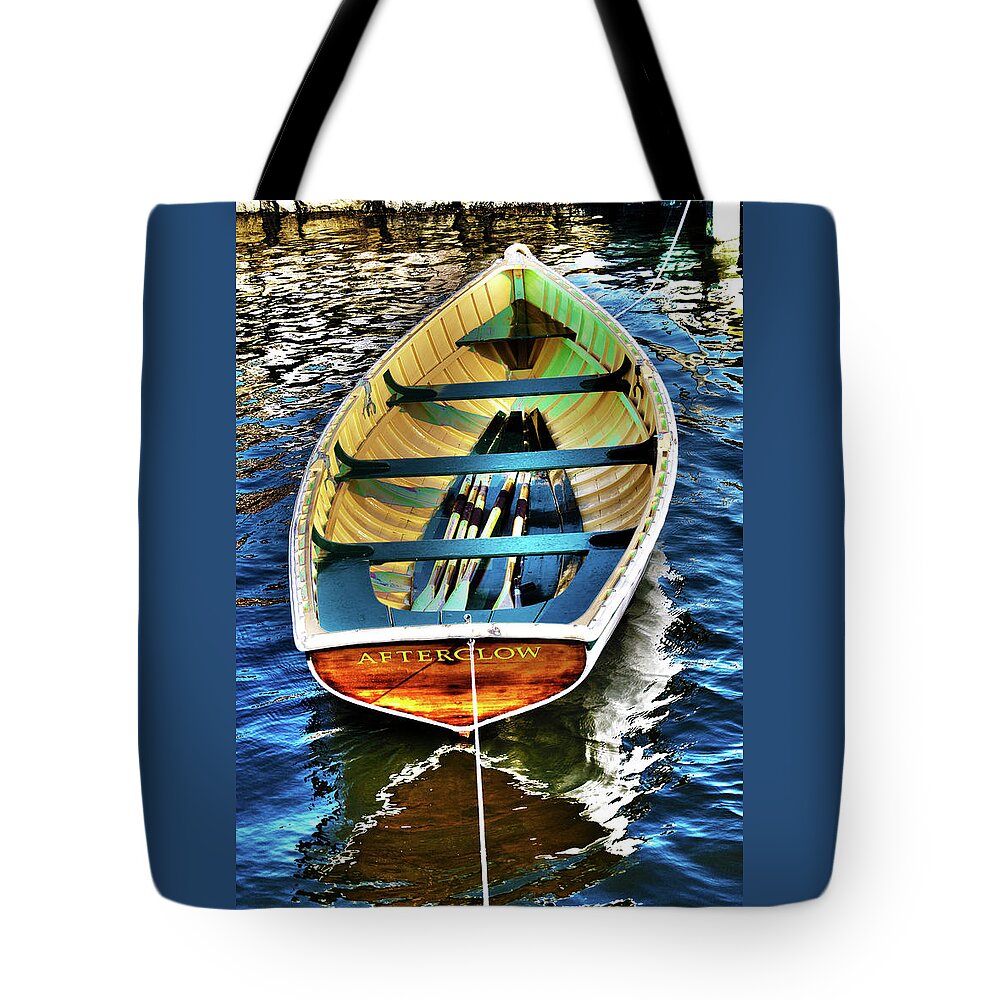Maritime Tote Bag featuring the photograph Afterglow by Anthony M Davis