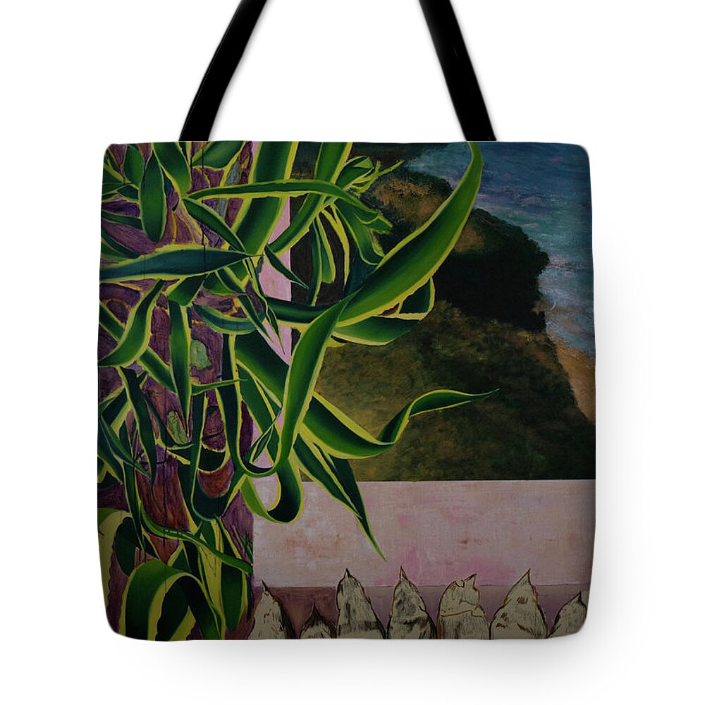 Agave Tote Bag featuring the painting Agave by Cecilie Rose