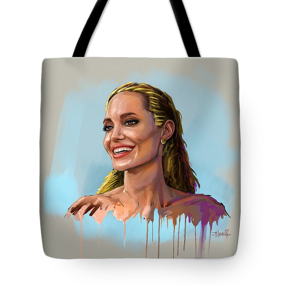 Angelina Jolie Tote Bag