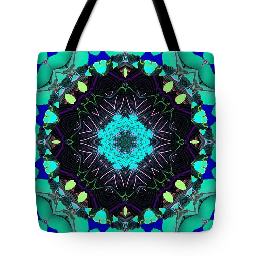 Pink Tote Bag featuring the digital art Alaskan Star by Designs By L