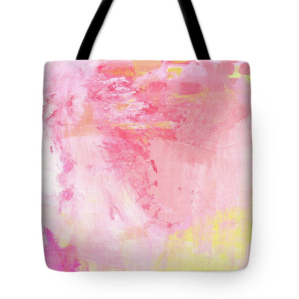 Abstract Tote Bag featuring the painting All Around You 2- Abstract Art by Linda Woods by Linda Woods