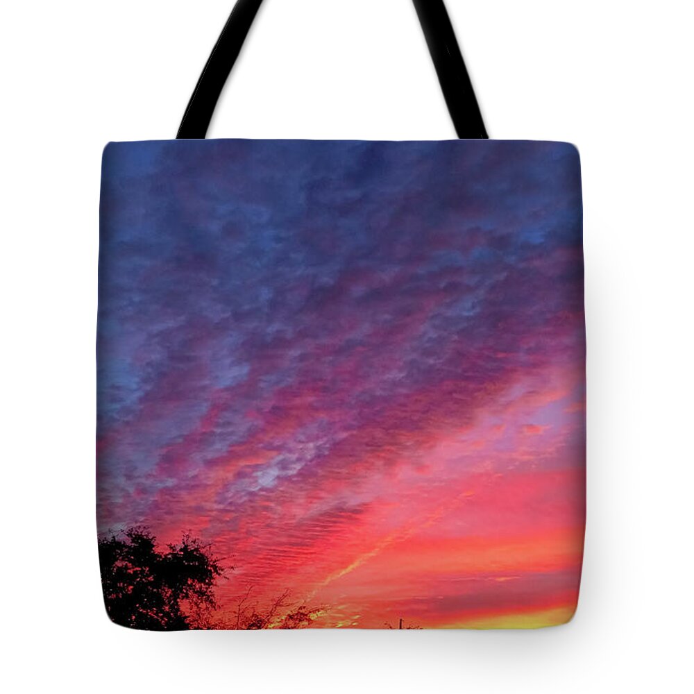 Sunset Tote Bag featuring the photograph All My Favorite Colors by Gena Herro