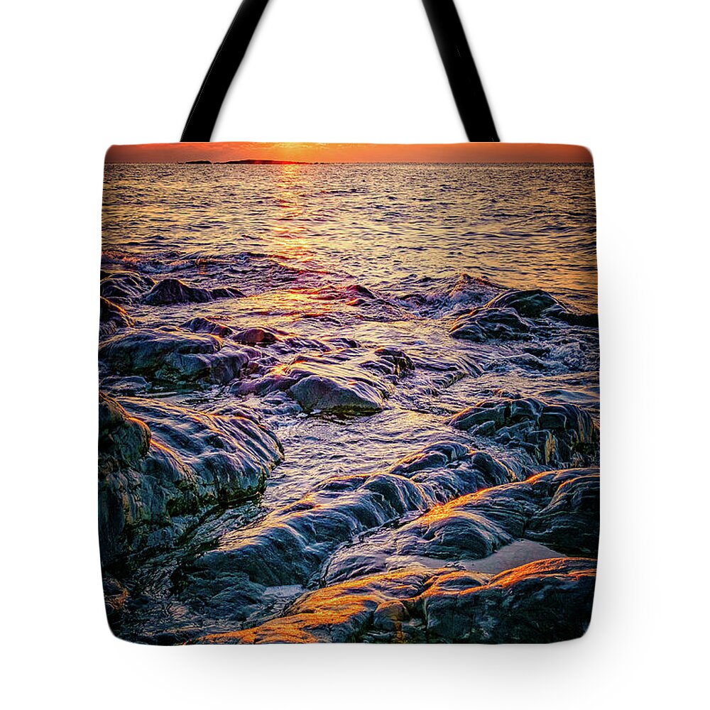 New Hampshire Tote Bag featuring the photograph All That Glitters by Jeff Sinon