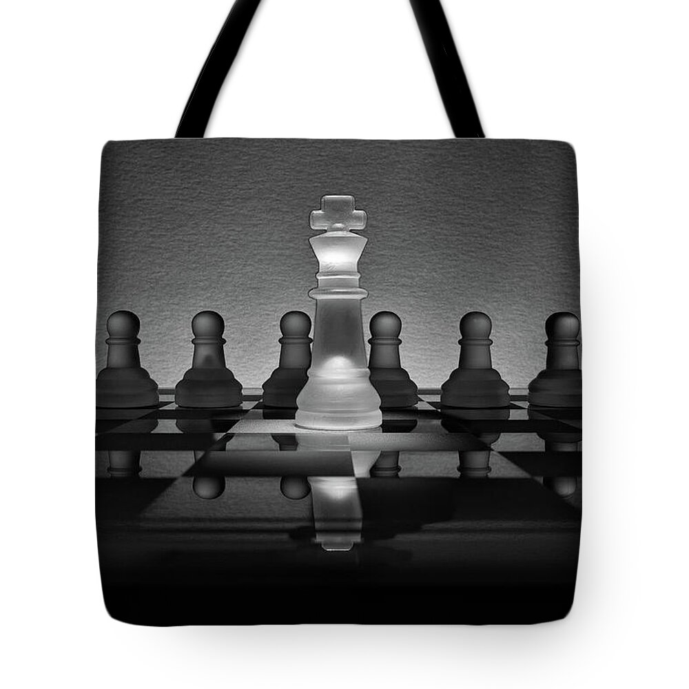 Chess Tote Bag featuring the photograph All the King's Men by Chuck Rasco Photography
