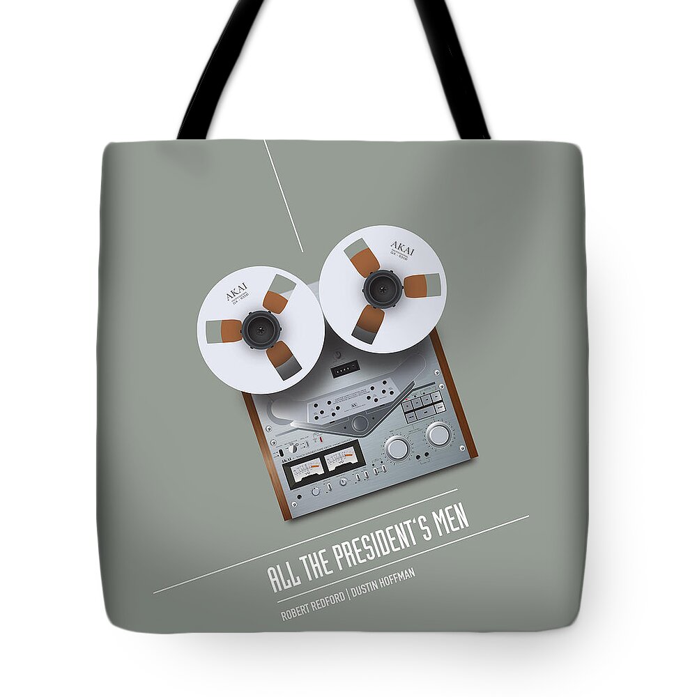 All The President's Men Tote Bag featuring the digital art All the President's Men - Alternative Movie Poster by Movie Poster Boy