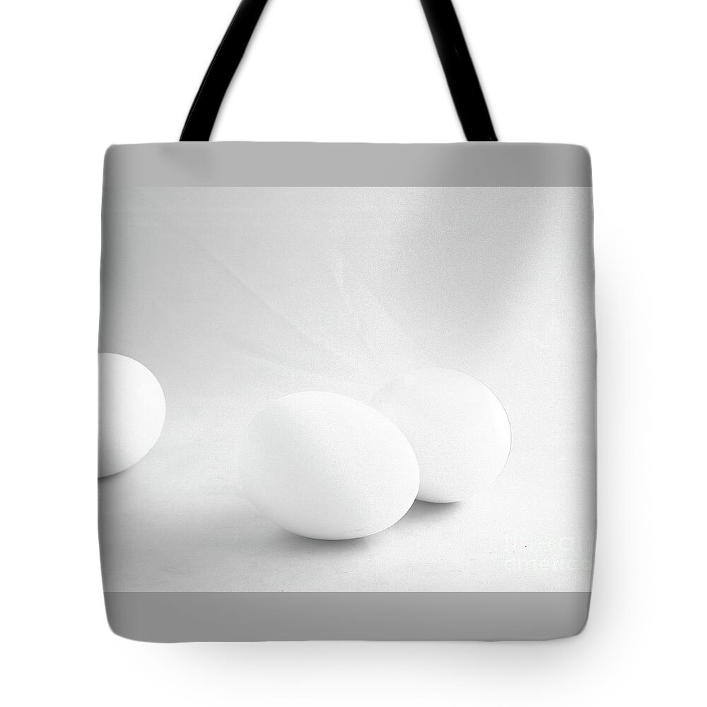 Eggs Tote Bag featuring the photograph Almost a Trio by Kae Cheatham