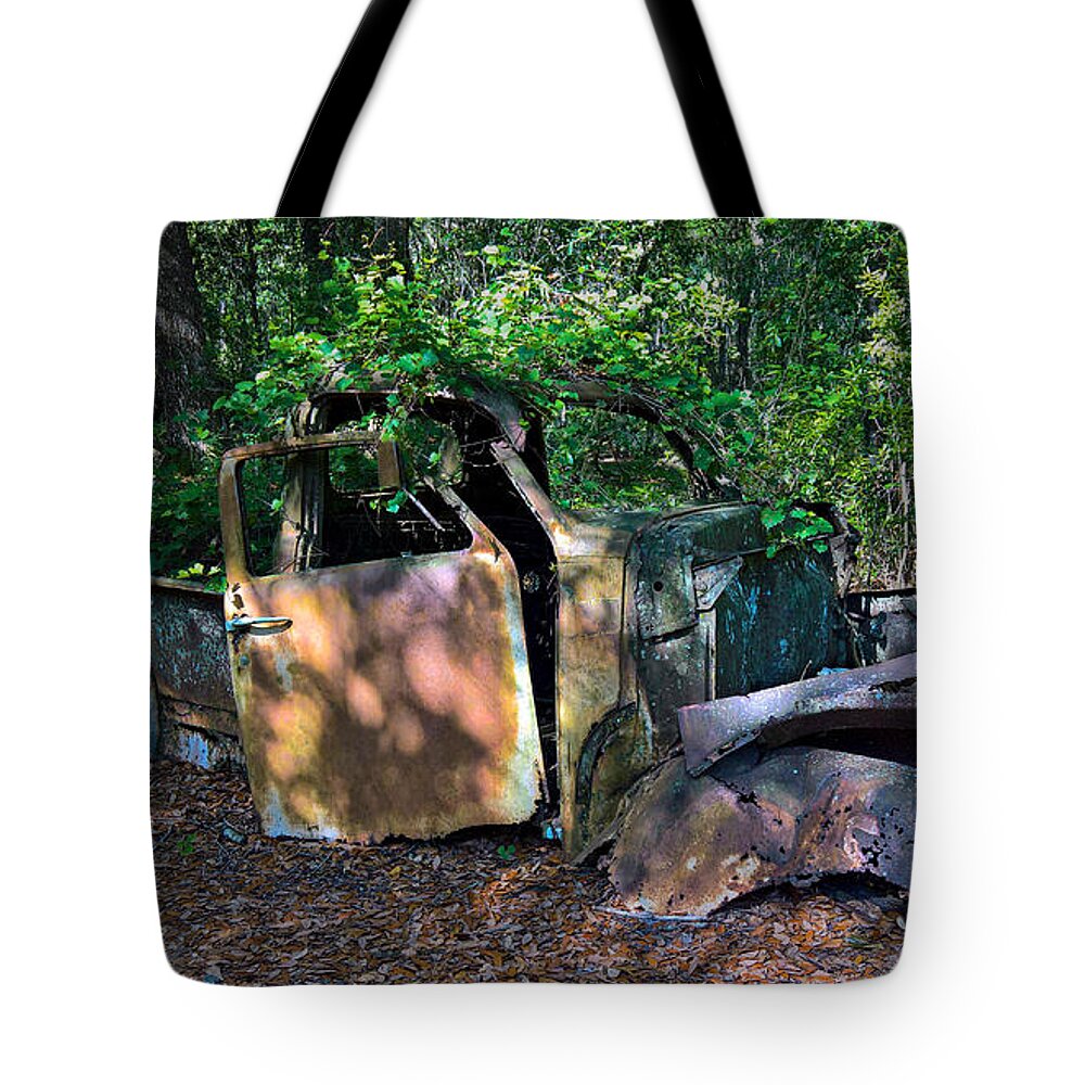 Old Tote Bag featuring the photograph Along the General James A VanFleet Rail Trail by L Bosco
