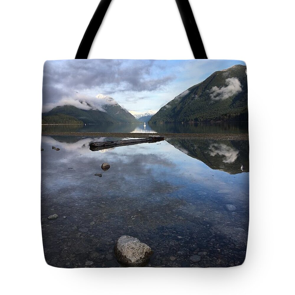 Alouette Tote Bag featuring the photograph Reflections Alouette Lake - Golden Ears Park, British Columbia by Ian McAdie