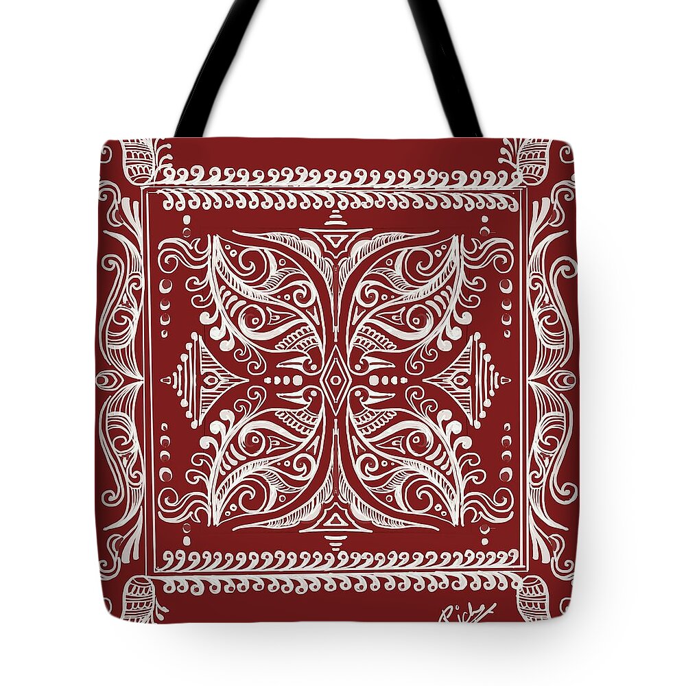 Alpana Tote Bag by Richa Jha - Pixels