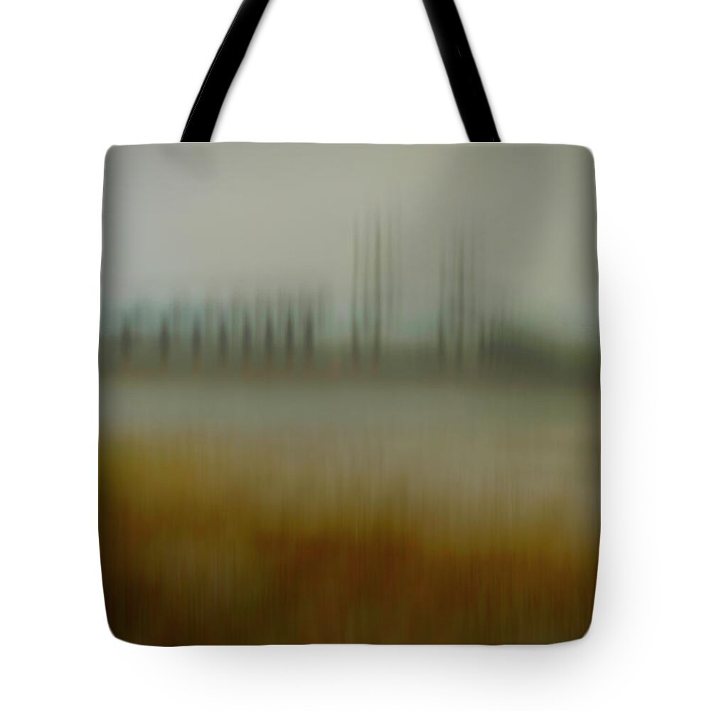 Bridges Tote Bag featuring the mixed media Altered Reality 28 - Sidney Lanier Bridge Impressionistic Art by DB Hayes