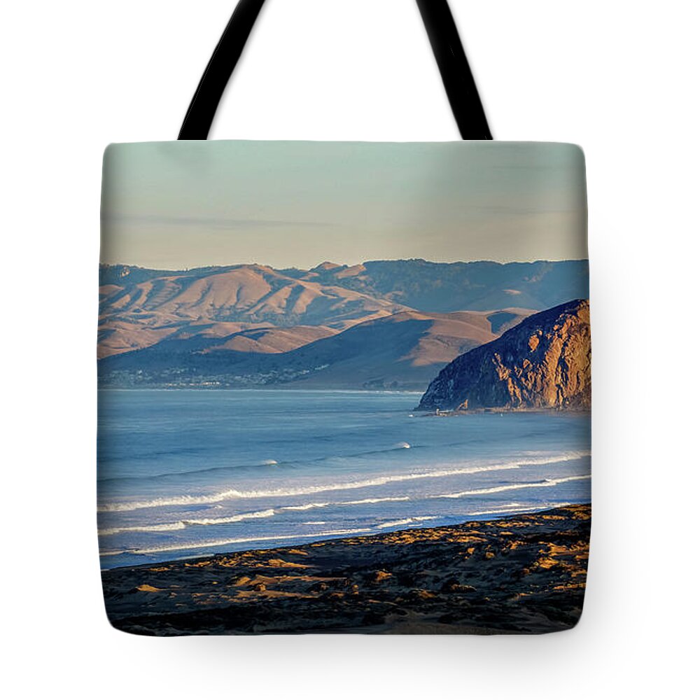Morro Bay Tote Bag featuring the photograph Morning Light by Brett Harvey