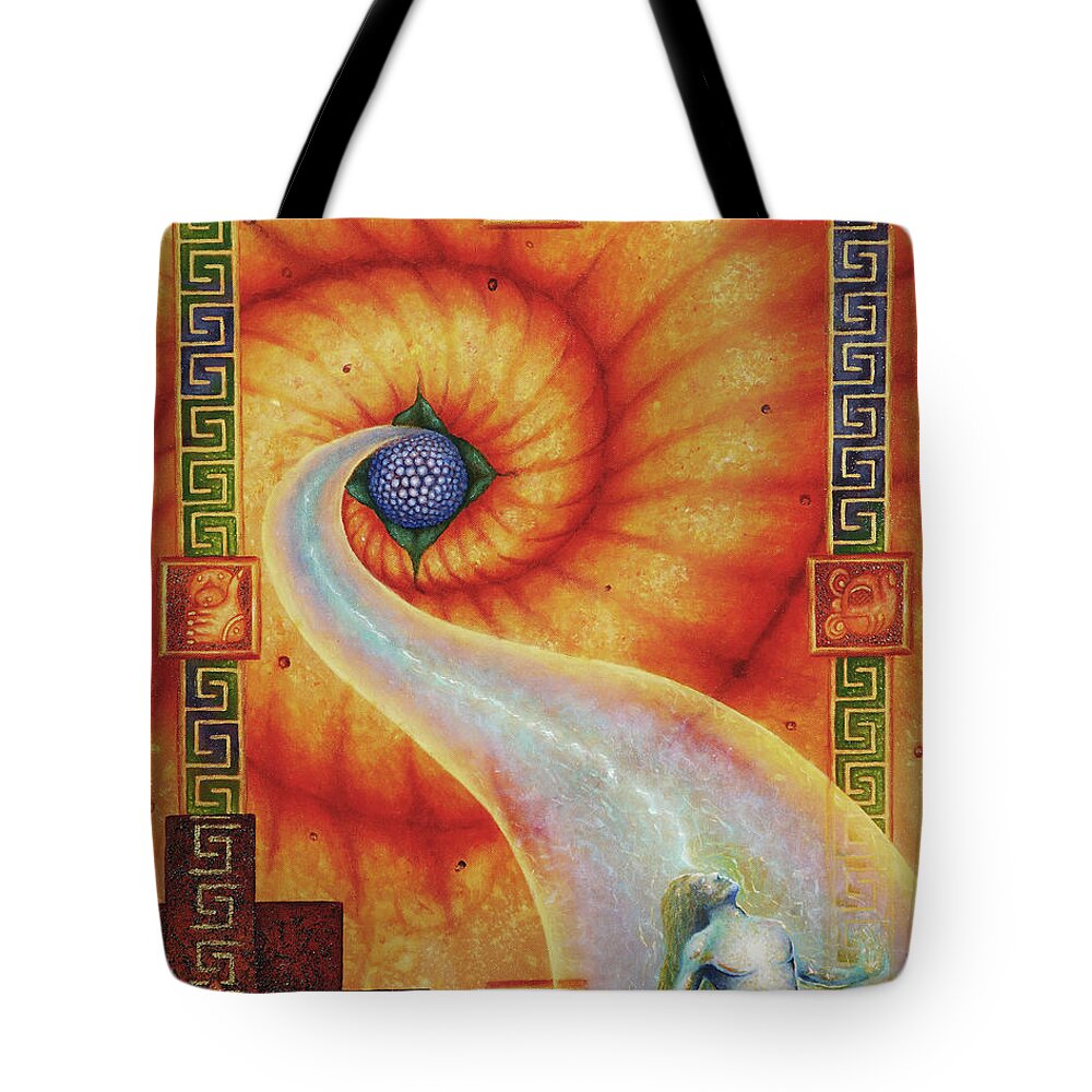 Native American Tote Bag featuring the painting Amaizeing Grace by Kevin Chasing Wolf Hutchins