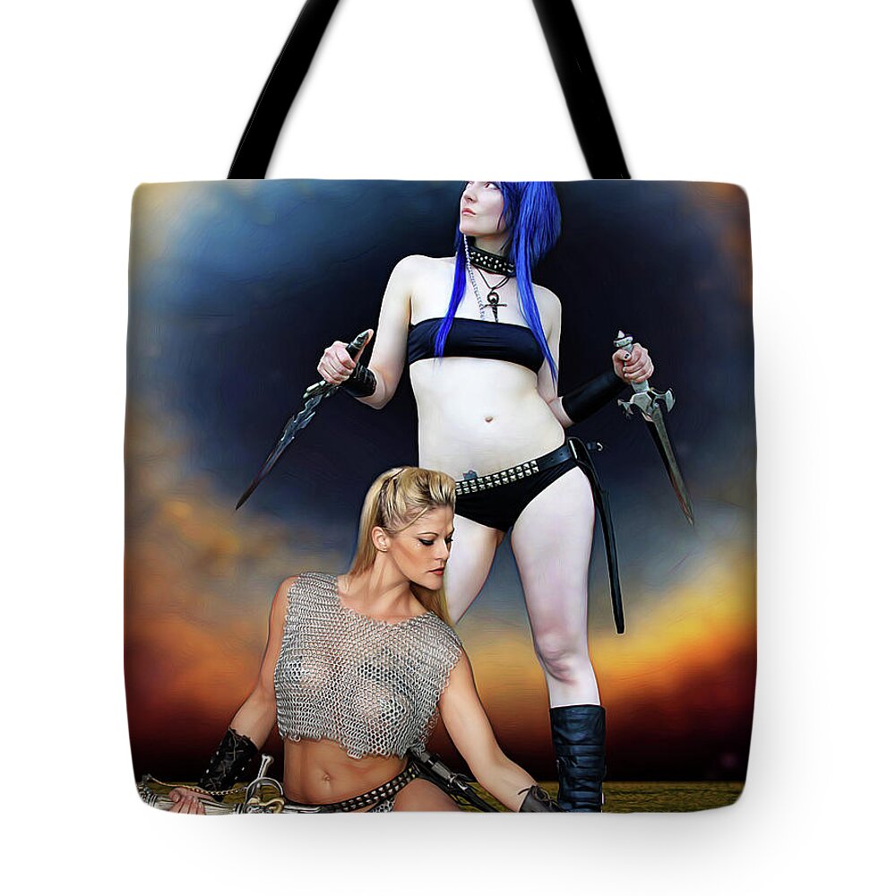 Fantasy Tote Bag featuring the photograph Amazon Of Sky God by Jon Volden