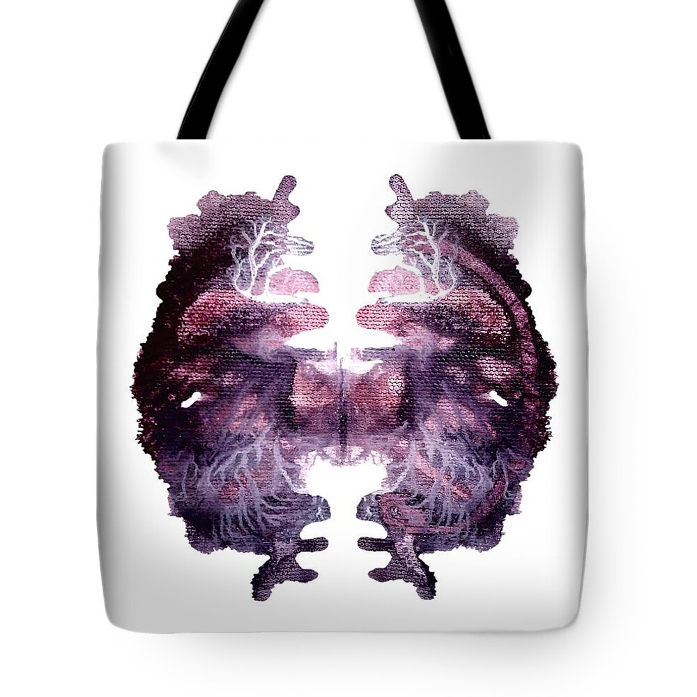 Abstract Tote Bag featuring the painting Amethyst by Stephenie Zagorski