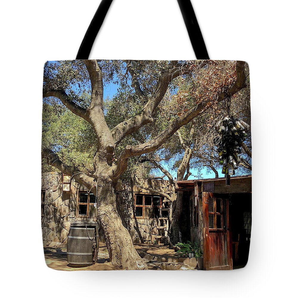 Valle De Guadalupe Tote Bag featuring the photograph Among the Oaks by William Scott Koenig