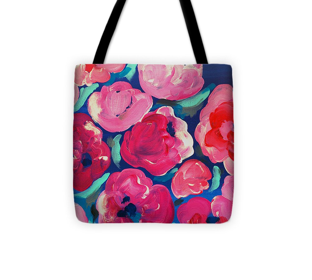 Floral Art Tote Bag featuring the painting Amore by Beth Ann Scott