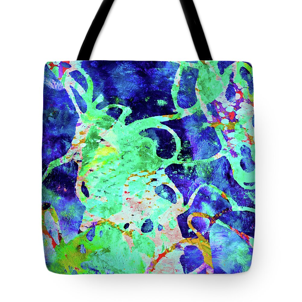  Tote Bag featuring the painting Amorphous by Polly Castor