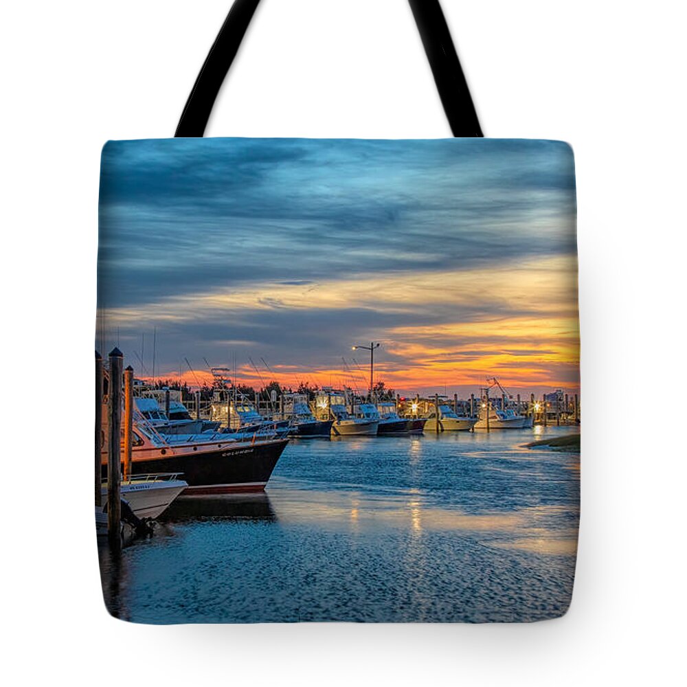 Harbor Tote Bag featuring the photograph An Evening at Rock Harbor by Rod Best