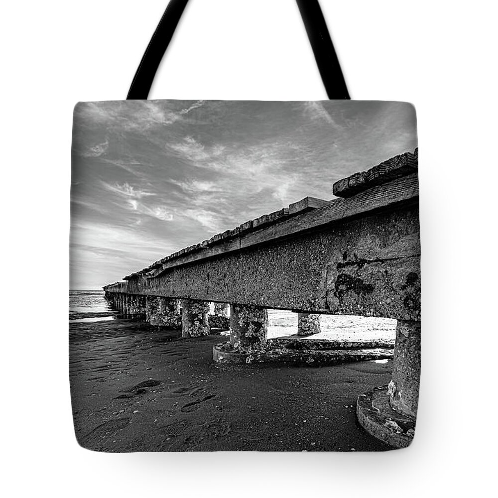Sea Tote Bag featuring the photograph An unusual summer image by The P