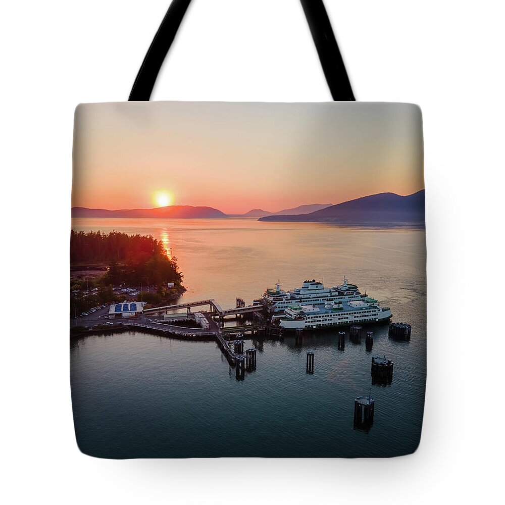 Anacortes Tote Bag featuring the photograph Anacortes Terminal 1 by Michael Rauwolf