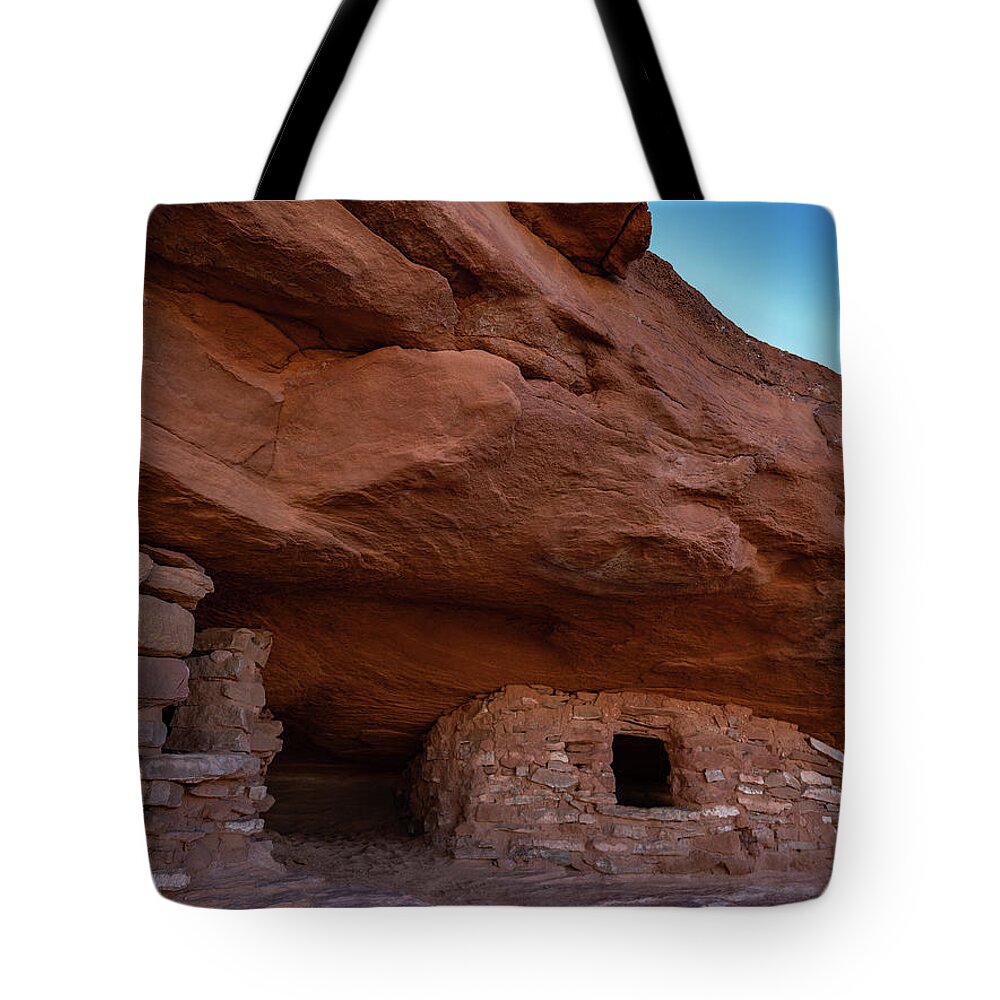 50s Tote Bag featuring the photograph Anasazi Ruins by Edgars Erglis
