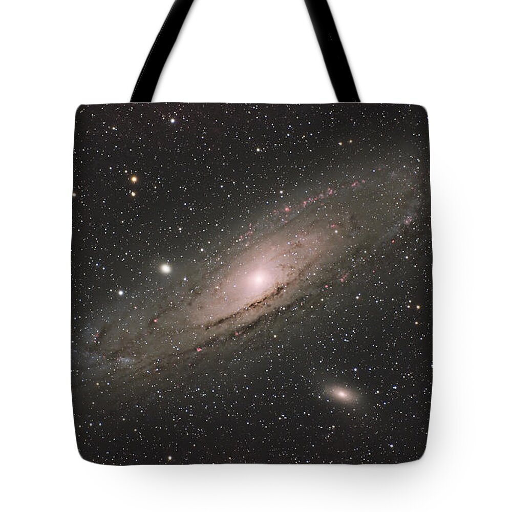 Andromeda Tote Bag featuring the photograph Andromeda Galaxy by Brian Weber
