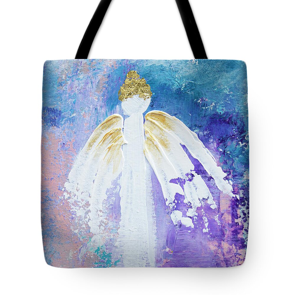 Acrylic Tote Bag featuring the painting Angel of Success by Linh Nguyen-Ng