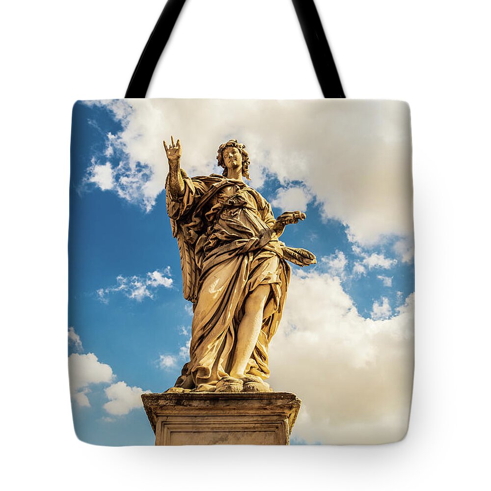 Ponte Sant'angelo Tote Bag featuring the photograph Angel with the Nails by Fabiano Di Paolo