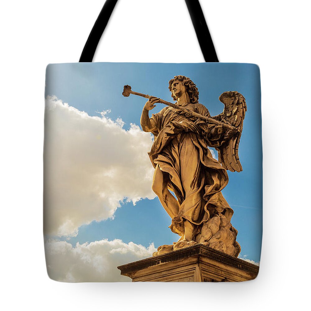 Ponte Sant'angelo Tote Bag featuring the photograph Angel with the Sponge by Fabiano Di Paolo