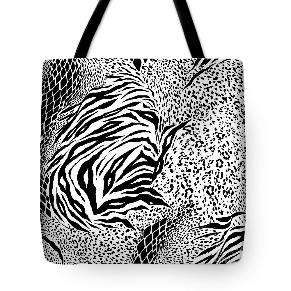 Animal Skin Pattern Tote Bag by Noirty Designs - Pixels