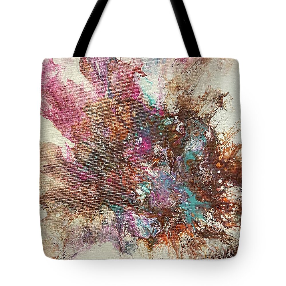 Bright Colors Tote Bag featuring the painting Anomaly by Jana Cooney