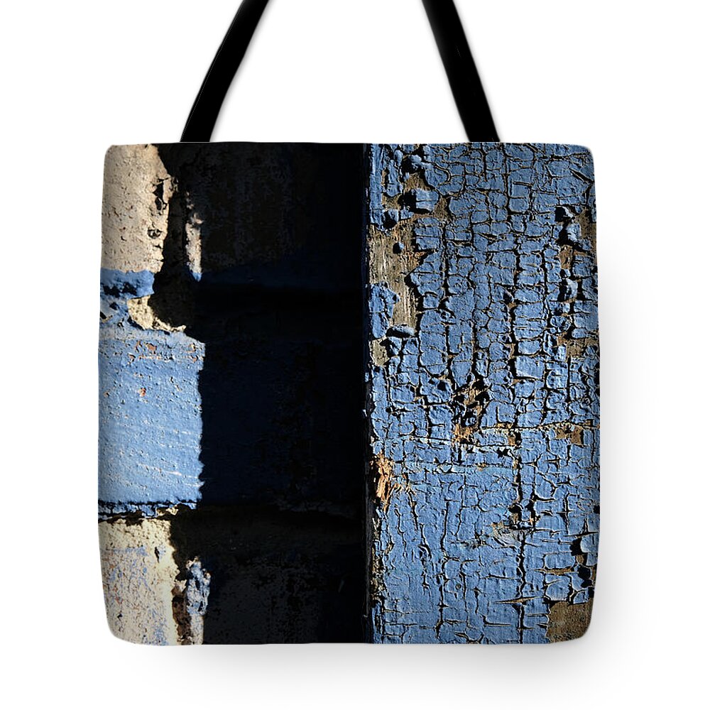 Blue Tote Bag featuring the photograph Another Blue Wood by Kreddible Trout