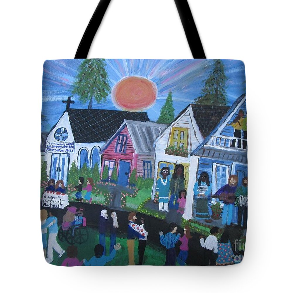 Another Fais Do Do Tote Bag featuring the painting Another Fais Do Do by Seaux-N-Seau Soileau