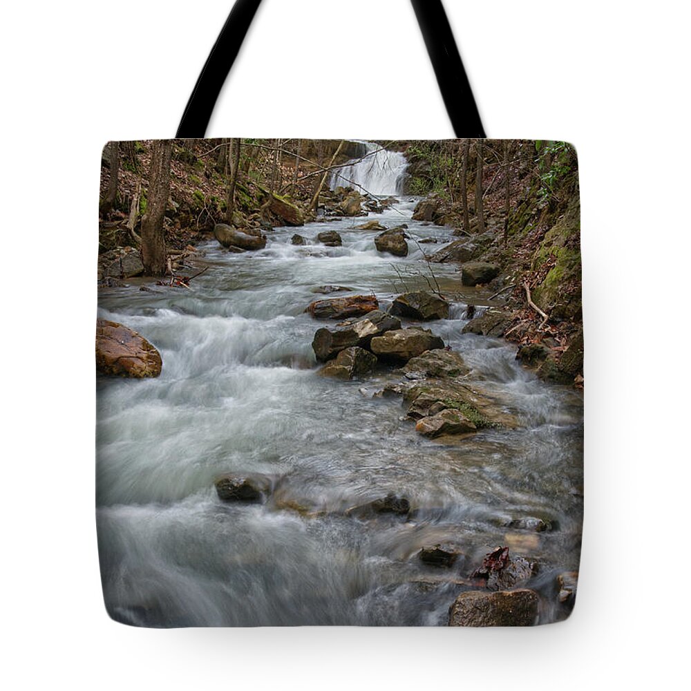 Triple Falls Tote Bag featuring the photograph Another Waterfall On Bruce Creek 4 by Phil Perkins