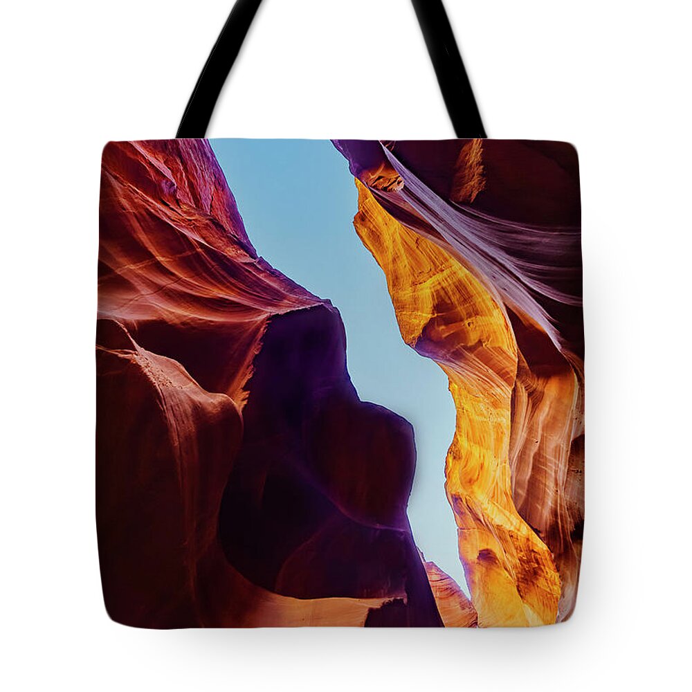 Landscape Tote Bag featuring the photograph Antilope Series 1 by Silvia Marcoschamer